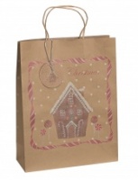 Christmas Gift Bag - Gingerbread House